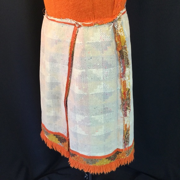 Acrylic turtleneck Diamond pattern dress med - Picture 7 of 8